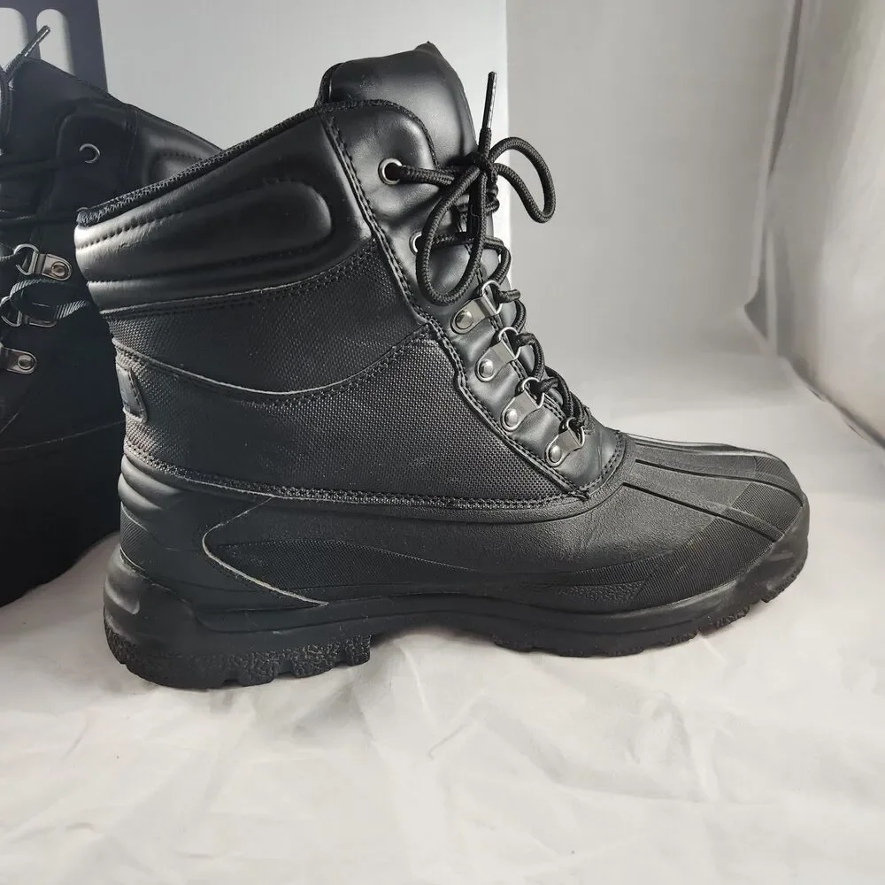 Fila Men's Sz 12 Weathertech Extreme Waterproof Duck Boots Black - Used w/ Box